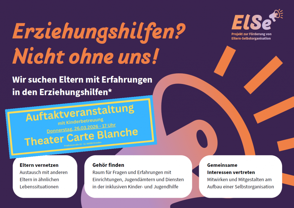 Flyer mit Informationen zum Treffen der Auftaktveranstaltung