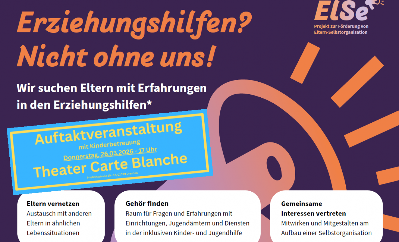 Flyer mit Informationen zum Treffen der Auftaktveranstaltung